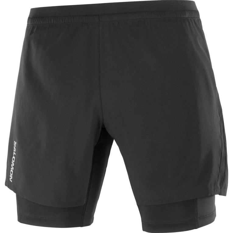 Calções Salomon Cross Twinskin Masculino Pretas | PT F96735